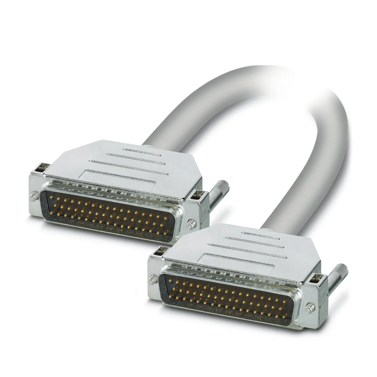 Phoenix Contact CABLE-D50SUB/S/S/100/KONFEK/S Kabel / DB50 Stecker / DB50 Stecker, 1 m Polyvinylchlorid, Grau, cUL, EAC,