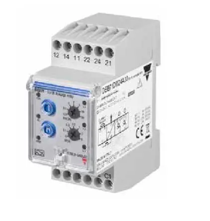 Produktfoto 1 von Carlo Gavazzi DEB71 Erdschlussrelais 50 to 60 Hz ±10% Zwei Relaisausgänge Ausgang Bei Betätigung wird die