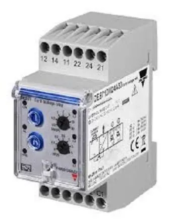 Produktfoto 1 von Carlo Gavazzi DEB71 Erdschlussrelais 50 to 60 Hz ±10% 5 A bei 24 VDC, 5 A bei 250 VAC Ausgang