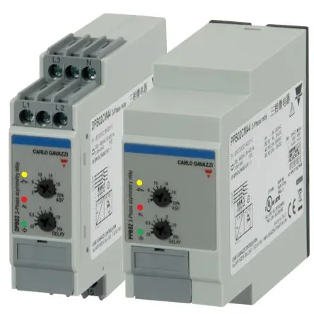 Produktfoto 1 von Carlo Gavazzi DPB02 Überwachungsrelais 3-phasig, 1-poliger Umschalter DIN-Hutschiene
