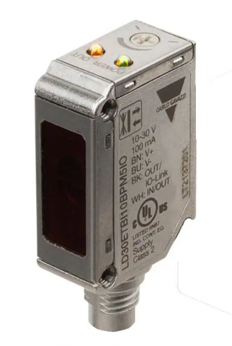 Produktfoto 1 von Carlo Gavazzi LD30 Kubisch Optischer Sensor, Diffus, Bereich 1 m, PNP/NPN NO/NC, PUSH/PULL Ausgang, 4-poliger