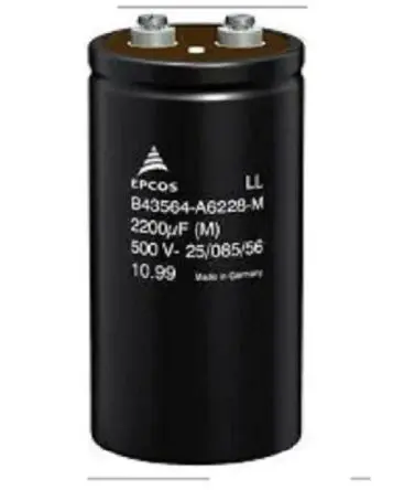 Produktfoto 1 von TDK B43712 Schraubanschlussklemme Kondensator 4700 μF ±20 % / 100V, Ø 76.9 mm x 130.7 mm, 85 °C