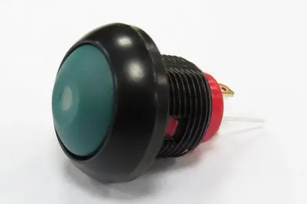 Produktfoto 1 von RS PRO PAS6 Druckschalter Grün Beleuchtet Tastend Panel Ø 13.6 mm, SPST / 125mA 36 V dc 250 V ac, IP67