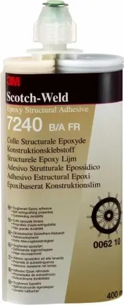 Produktfoto 1 von 3M Scotch-Weld Epoxidharz-Kleber Schwarz für Aluminium, Metall, Glas, Patrone 400 ml