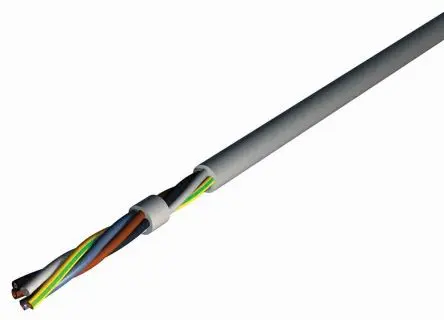 Produktfoto 1 von RS PRO H05VVF Netzkabel, 2-adrig Grau /Ø 8.6 mm Außen-ø , 50 m 70 °C, 300V, 500 V, Polyvinylchlorid