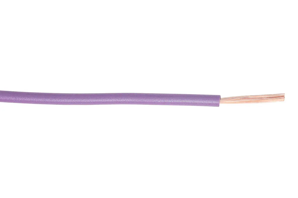 Produktfoto 1 von RS PRO Einzeladerleitung 2,5 mm², 14 AWG 100m Violett PVC isoliert