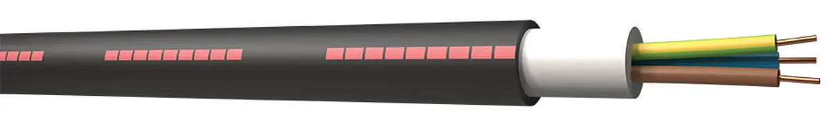 Produktfoto 1 von RS PRO U1000RO2V Netzkabel, 3-adrig Schwarz /Ø 13.5 mm Außen-ø , 100 m 70 °C, 0.6/1 kV, Vernetztes Polyethylen