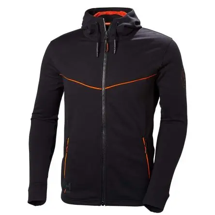 Produktfoto 1 von Helly Hansen Chelsea Evolution Unisex Kapuzenpullover, Polartec Schwarz Reißverschluss, Größe L