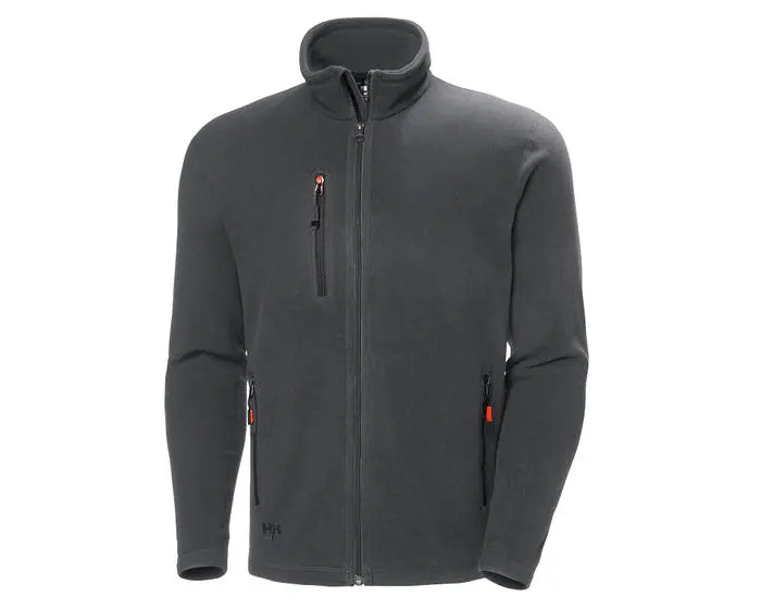 Produktfoto 1 von Helly Hansen Oxford Unisex Fleece-Jacke, Polartec Grau Reißverschluss, Größe L