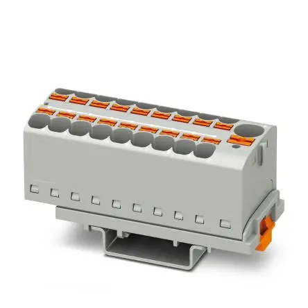 Produktfoto 1 von Phoenix Contact PTFIX Verteilerblock 32A Grau 19-polig