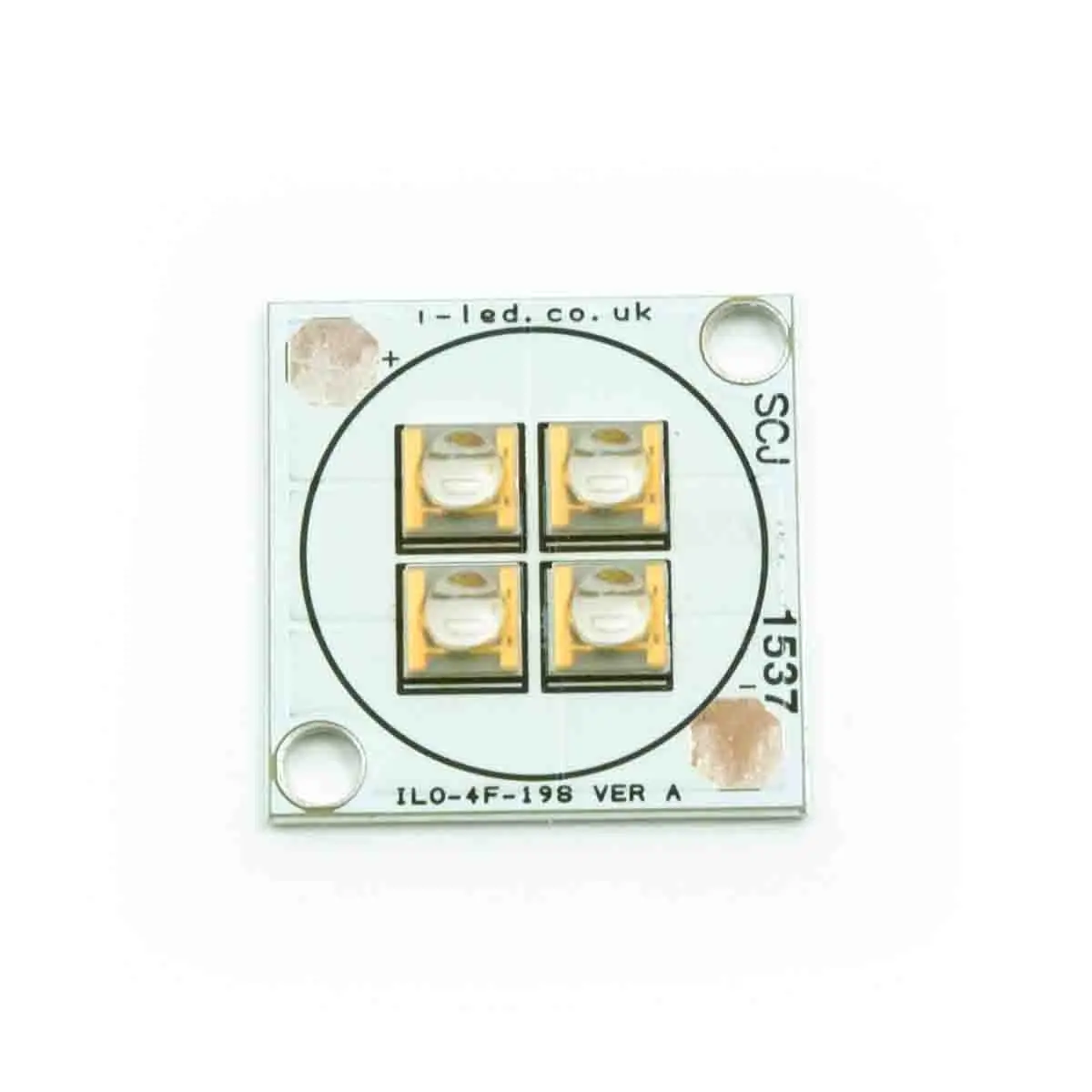 Produktfoto 1 von Intelligent LED Solutions Oberfläche 4-fach LED UV-Array UV C 290 nm / 160 mW, Kuppelförmig 60 ° 2 Pin