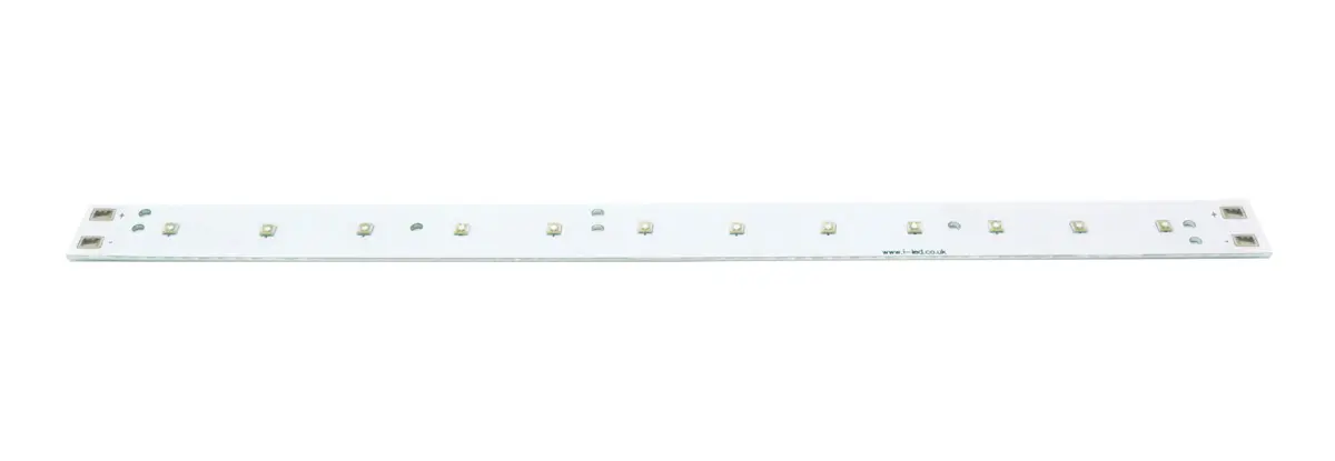 Produktfoto 1 von Intelligent LED Solutions Oberfläche N3535 12 LED VIOLET Strip 12-fach LED UV-Array UV C 320 nm / 720 mW, Kuppelförmig