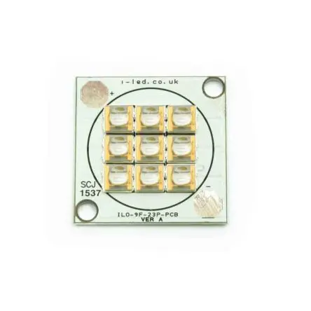 Produktfoto 1 von Intelligent LED Solutions Oberfläche 9-fach LED UV-Array UV C 270 nm / 225 mW, Kuppelförmig 130 ° 2 Pin