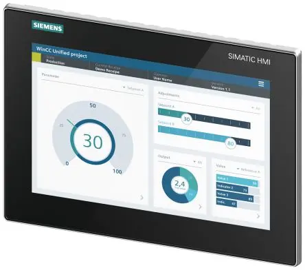 Produktfoto 1 von Siemens, SIMATIC, HMI-Bediengerät, TFT, 1280 x 800 pixel, 307.34 mm