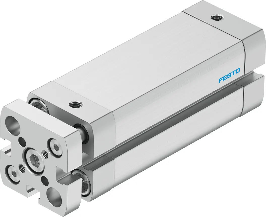 Produktfoto 1 von Festo ADNGF 554228 Pneumatik-Kompaktzylinder doppeltwirkend, Bohrung Ø 20mm / Hub 60mm, bis 10 bar
