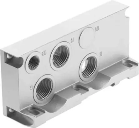 Produktfoto 1 von Festo Serie VABE 539234 Aluminium Verteilerendplatte 4-Stationen