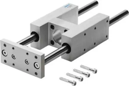 Produktfoto 1 von Festo FENG-40-100-KF 34500 Pneumatik-Führungszylinder 100 mm Doppeltwirkend, Bohrung Ø 40 mm