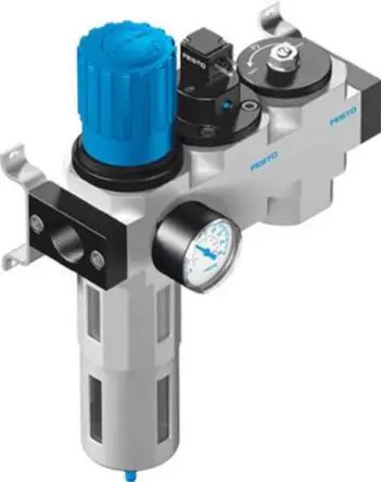 Produktfoto 1 von Festo LFR 1/2 in G FRL, Manuell 40 μm Integriertes Manometer 1/2 in G, 12 bar