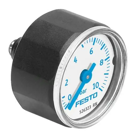 Produktfoto 1 von Festo MNPT MA Manometer 27 mm 0 bar → 10 bar Polyamid Gehäuse M5