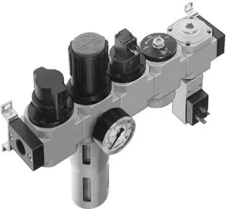 Produktfoto 1 von Festo LFR 1/2 in G FRL, Manuell 40 μm Integriertes Manometer 1/2 in G, 16 bar