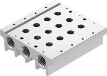 Produktfoto 1 von Festo Serie VABM 574457 Aluminium Verteiler 16-Stationen Anschluss G