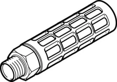 Produktfoto 1 von Festo U Pneumatischer Schalldämpfer aus Polyethylen 10 bar, Pneumatisch G