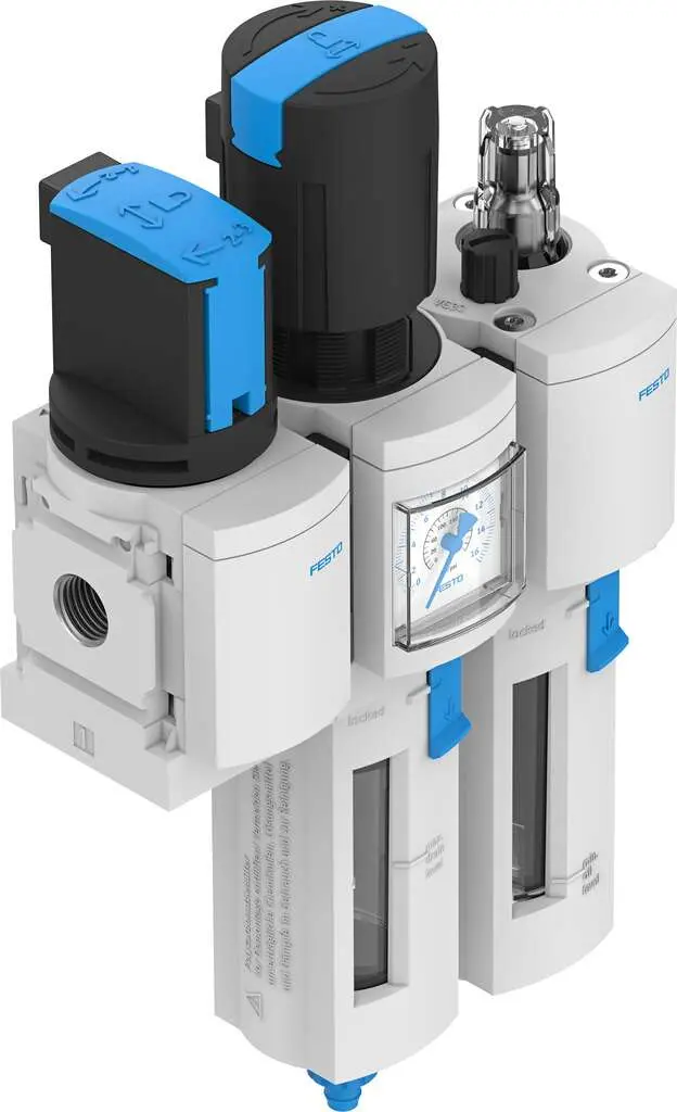 Produktfoto 1 von Festo MS 1/4 in G FRL, Manuell 40 μm Ja 542296 G 1/4 in, 14 bar
