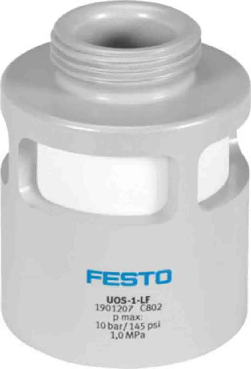 Produktfoto 1 von Festo UOS Pneumatischer Schalldämpfer aus Polyethylen 10 bar, G1 G