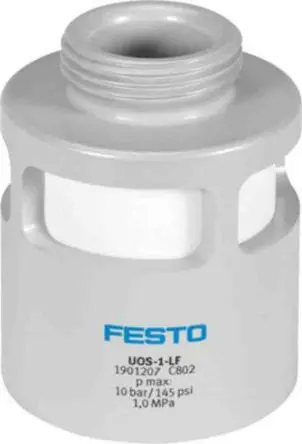Produktfoto 1 von Festo UOS Pneumatischer Schalldämpfer aus Polyethylen 10 bar, G1 G