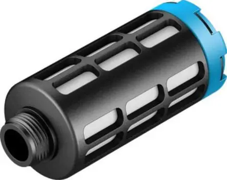 Festo U Pneumatischer Schalldämpfer aus Polyethylen 10 bar, Mit Gewinde G