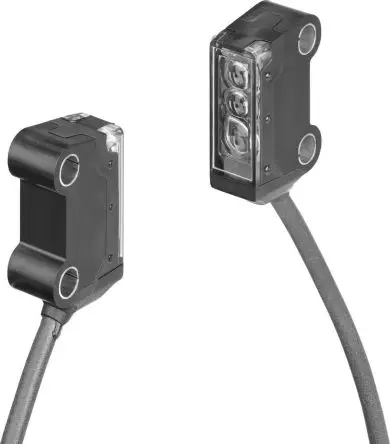 Festo SOOD Kubisch Optischer Sensor, Lichtschranke, NPN/PNP Ausgang, Kabel mit Stecker