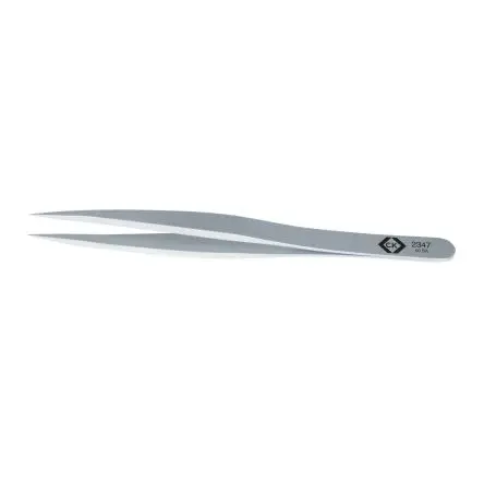 Produktfoto 1 von CK Edelstahl Pinzette, 122mm, Spitze Flach Antimagnetisch 1-teilig ESD-Sicherheit
