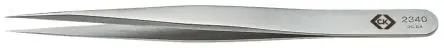 Produktfoto 1 von CK Edelstahl Pinzette, 110mm, Spitze Fein, Extrafein, Gerade Antimagnetisch 1-teilig ESD-Sicherheit