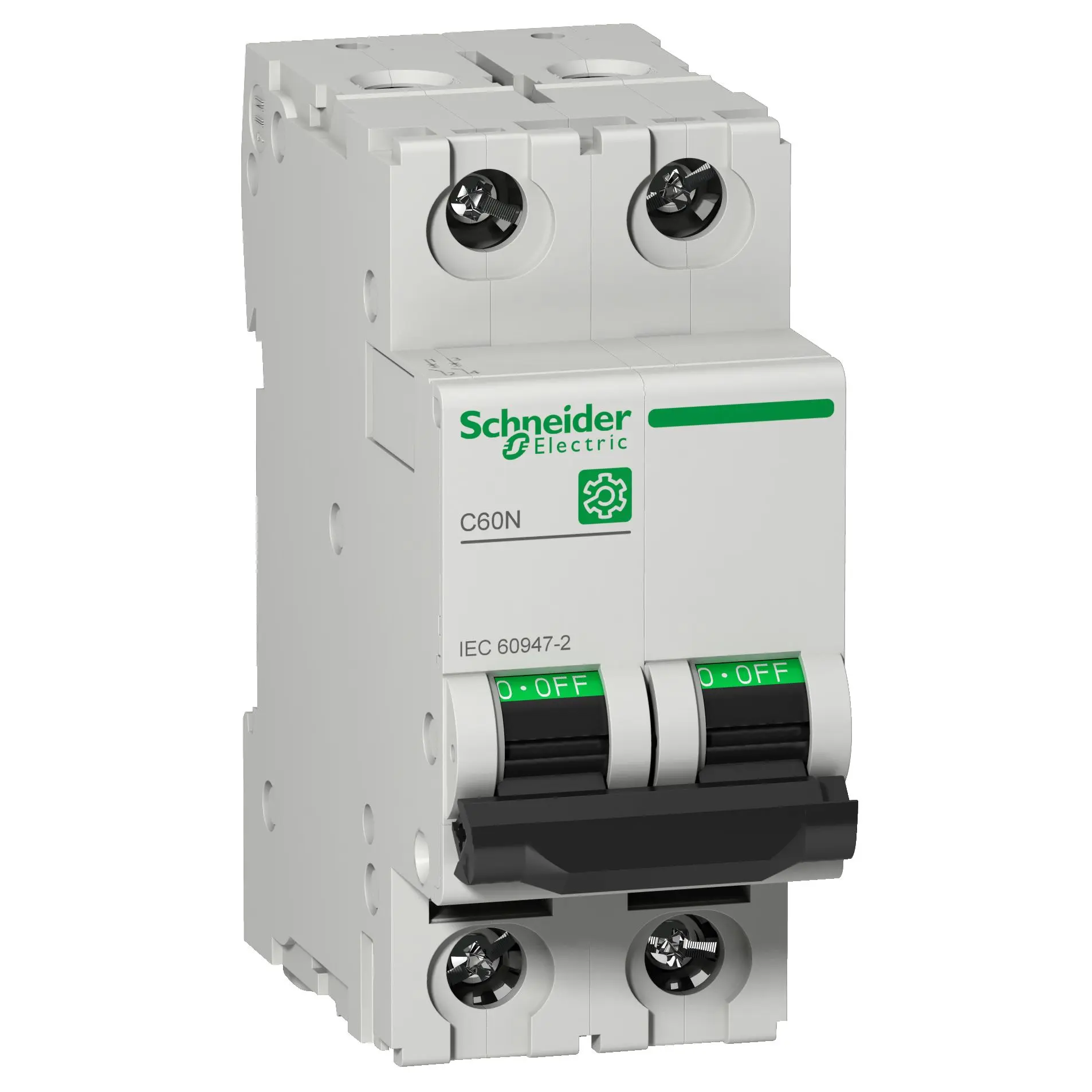 Schneider Electric C60N Miniaturüberlastschalter Typ C, Pol 2-polig 2 A 440 V ac, Abschaltvermögen 20 kA Multi9 125 V dc