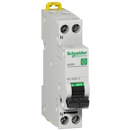 Produktfoto 1 von Schneider Electric Multi 9 Miniaturüberlastschalter Typ C, Pol 1-polig 16A 240V ac, Abschaltvermögen 10 kA Multi9