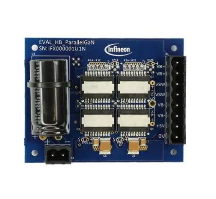 Produktfoto 1 von Infineon IGOT60R070D1, 1EDI20N12AF Evaluierungsplatine, EVAL_HB_PARALLELGAN PFC-Controller, für Antriebe, Motorsteuerung