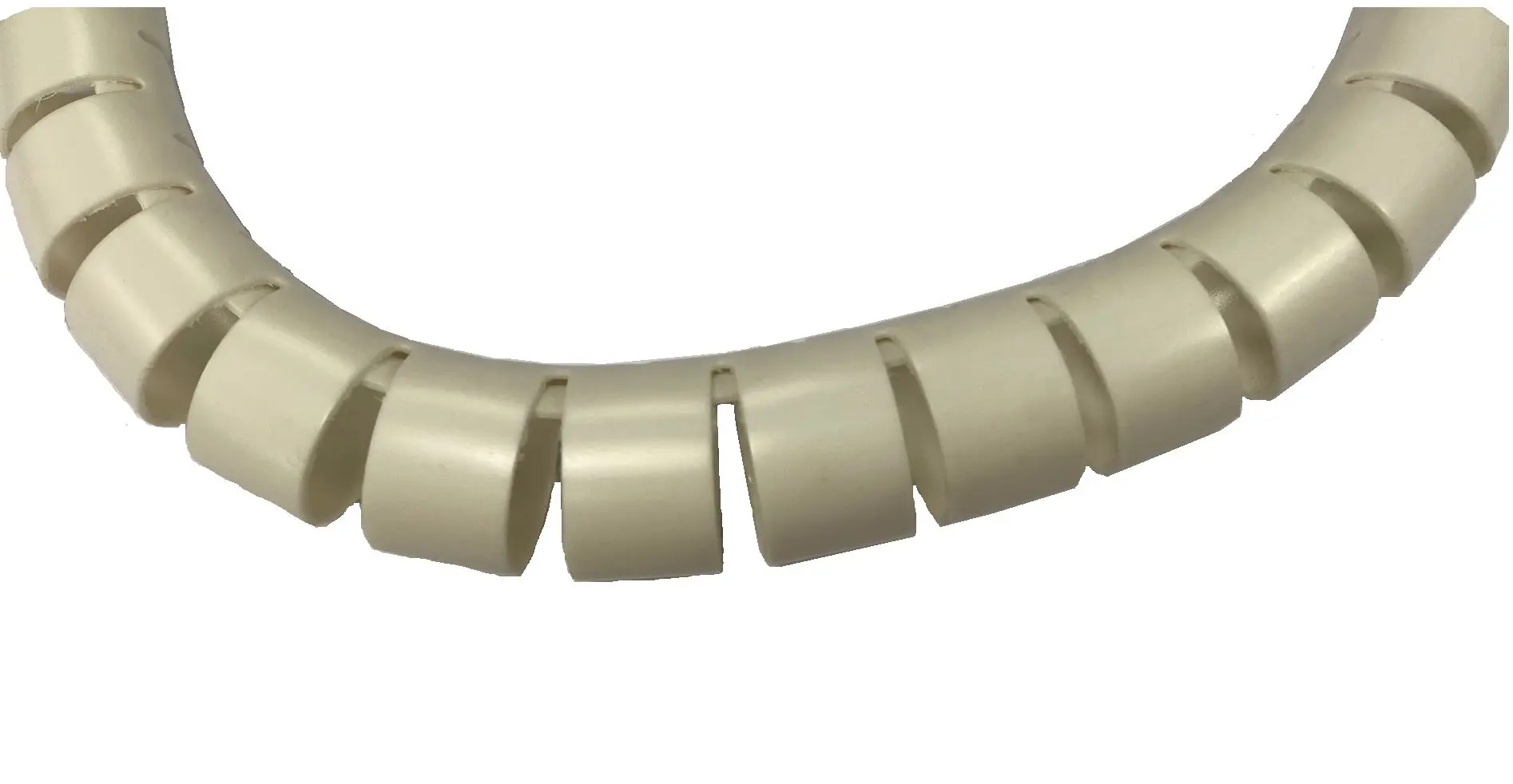 Produktfoto 1 von RS PRO Split Wrapping Band Spiral-Kabelumwicklung / 35 mm Polypropylen Weiß, für Kabel-Ø 32 mm bis 35 mm, Länge 25 m