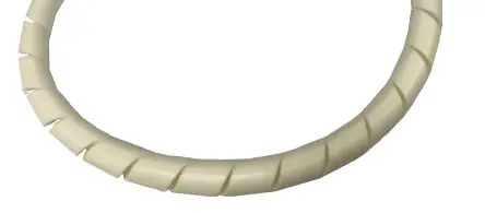 Produktfoto 1 von RS PRO Spiral Wrapping Band Spiral-Kabelumwicklung / 25 mm Polyethylen Weiß, für Kabel-Ø 4 mm bis 25 mm, Länge 30.5 m