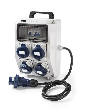 Produktfoto 1 von RS PRO RS PRO Leistungssteckverbinder Grau, 230V 3P (2P+T) / 16A IP65