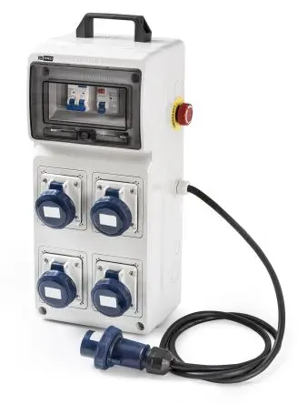Produktfoto 1 von RS PRO RS PRO Leistungssteckverbinder Grau, 230V 2P+T / 16A IP65
