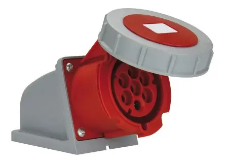 Produktfoto 1 von RS PRO RS PRO Leistungssteckverbinder Rot, 400V 7P / 16A, Wand IP67