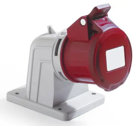 Produktfoto 1 von RS PRO RS PRO Leistungssteckverbinder Rot, 415V 2P / 32A, Panel IP44