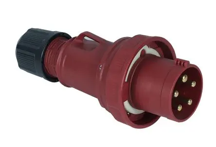 Produktfoto 1 von RS PRO RS PRO Leistungssteckverbinder Rot, 380V, 415 V, Kabel Gerade IP67 63A