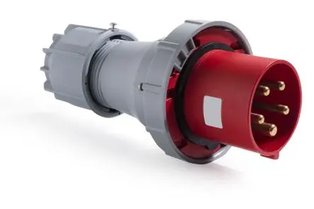 Produktfoto 1 von RS PRO RS PRO Leistungssteckverbinder Rot, 380V, 415 V, Kabel Gerade IP67 125A