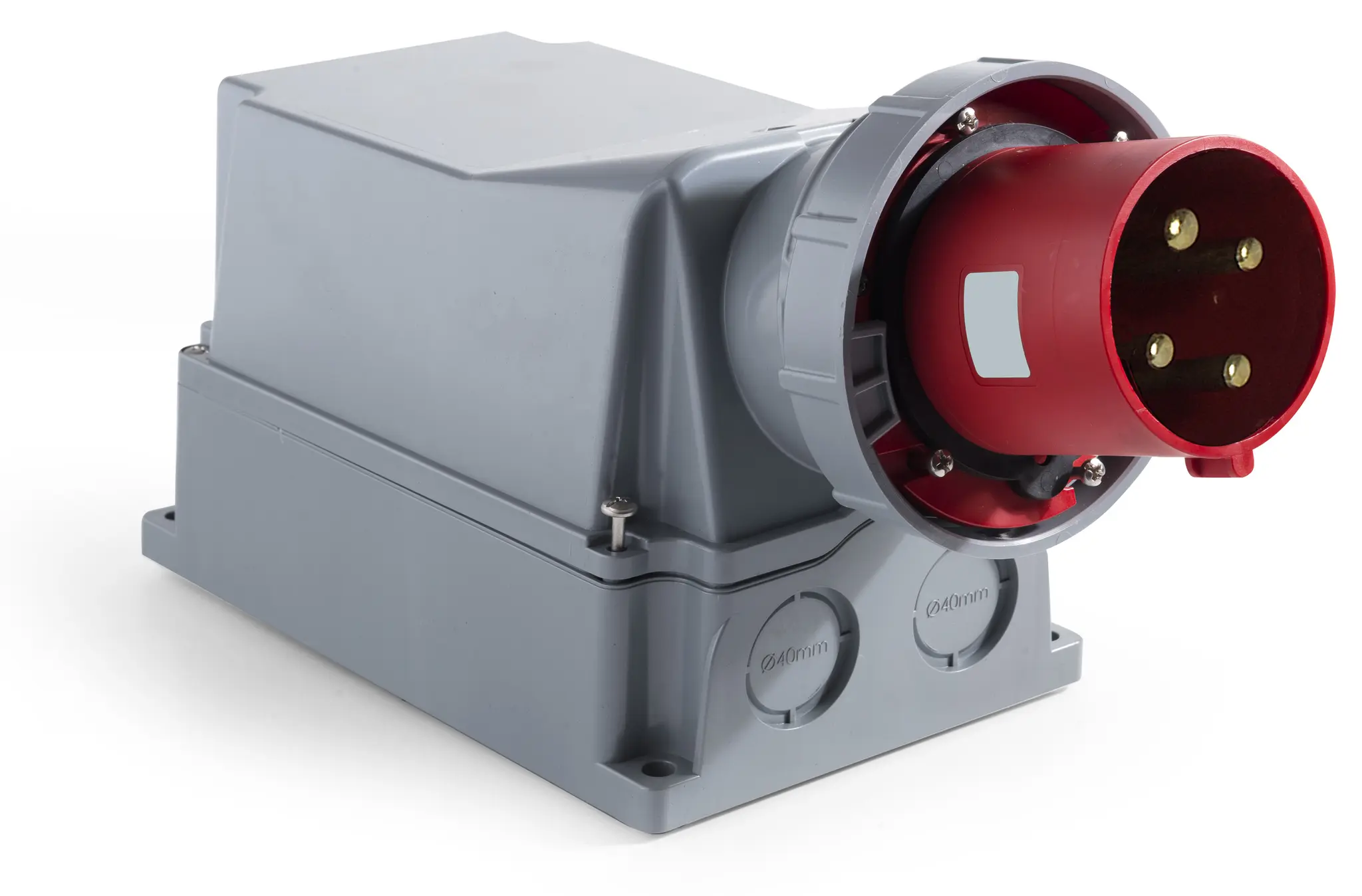 RS PRO Leistungssteckverbinder Stecker Rot 3P + E, 380 → 415 V / 125A, Wandmontage IP 67