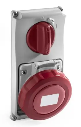 Produktfoto 1 von RS PRO RS PRO Leistungssteckverbinder Rot, 400V 2P+PE / 32A, Panel IP67