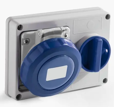 RS PRO RS PRO Leistungssteckverbinder Blau, 230V 2P+T / 16A, Panel IP67