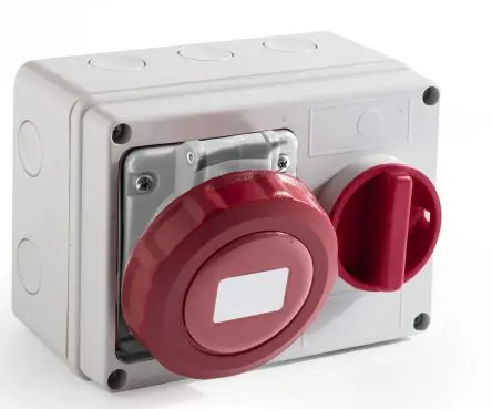 RS PRO RS PRO Leistungssteckverbinder Rot, 400V 3P+T / 16A, Wand IP67