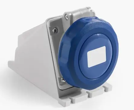 Produktfoto 1 von RS PRO RS PRO Leistungssteckverbinder Blau, 250V 2P+T / 32A, Wand IP67