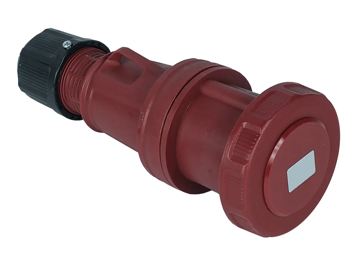 RS PRO Leistungssteckverbinder Buchse Rot 3P + E, 380 → 415 V / 63A, Kabelmontage IP 67